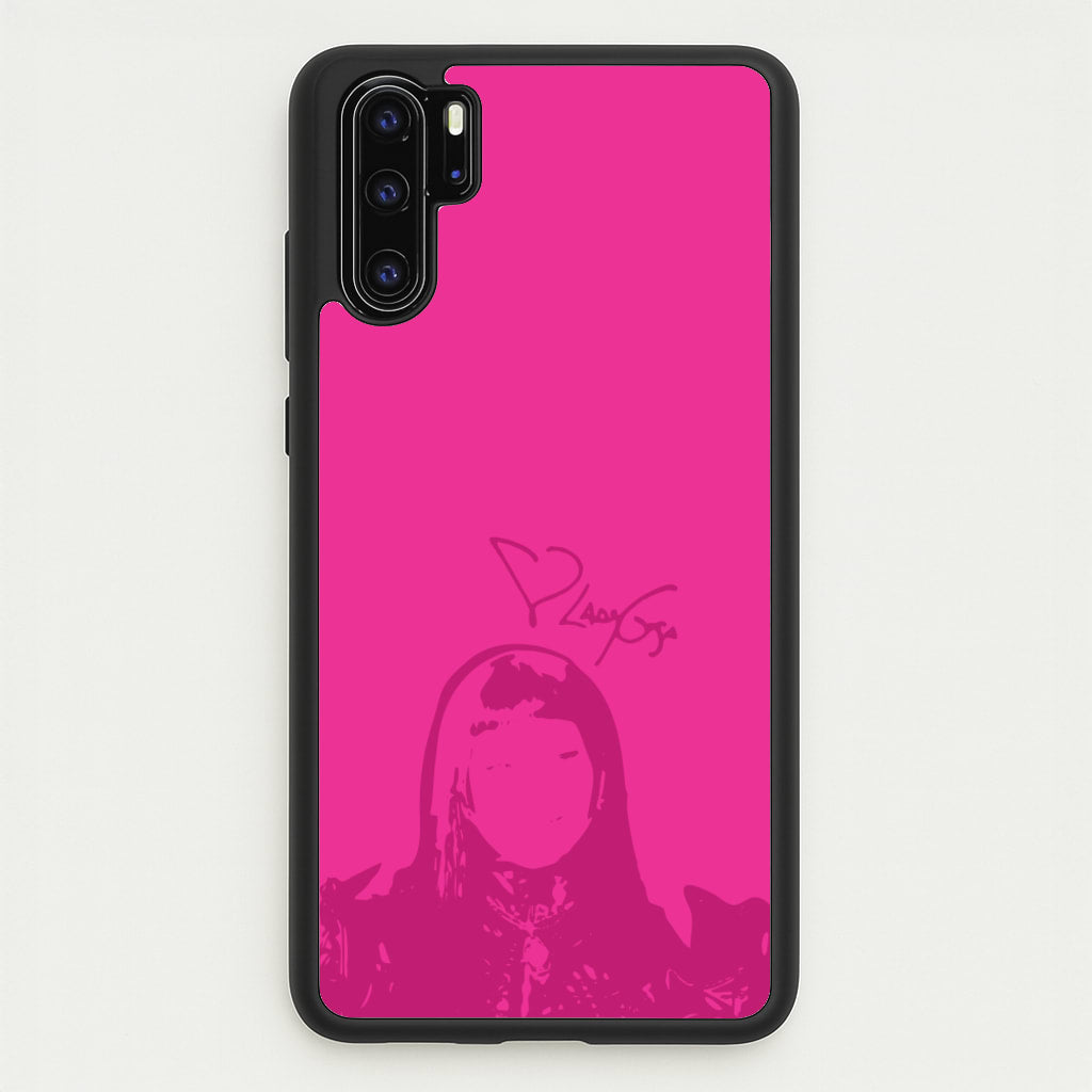 Pink Gaga Silhouette - Lady Gaga Phone Case for Huawei P30 Pro