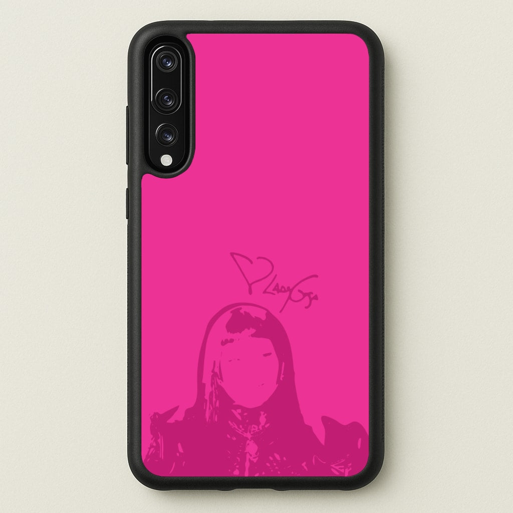 Pink Gaga Silhouette - Lady Gaga Phone Case for Huawei P20 Pro