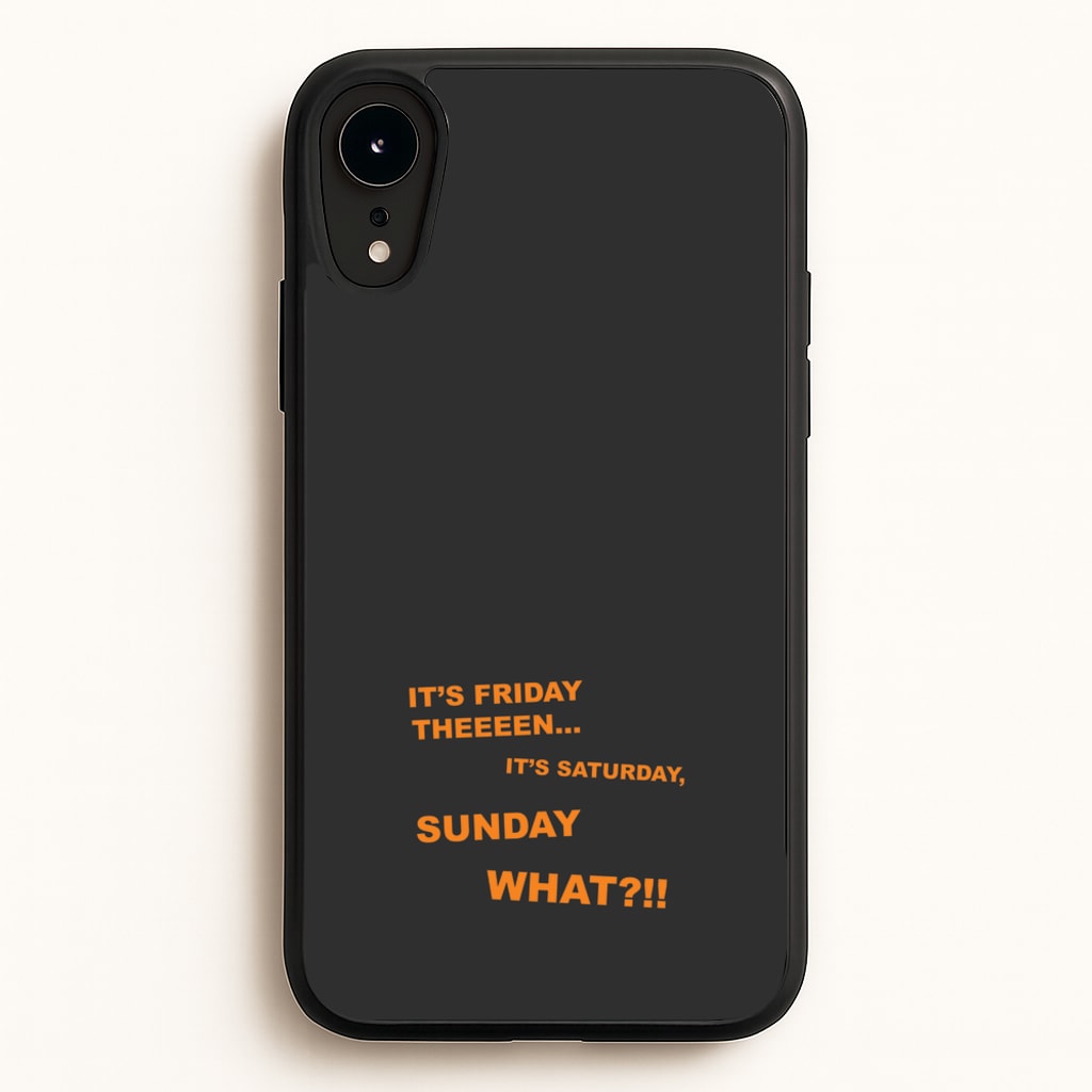 It's Friday Theeeen - F1 Phone Case for iPhone XR