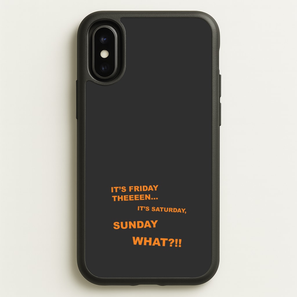 It's Friday Theeeen - F1 Phone Case for iPhone X / XS