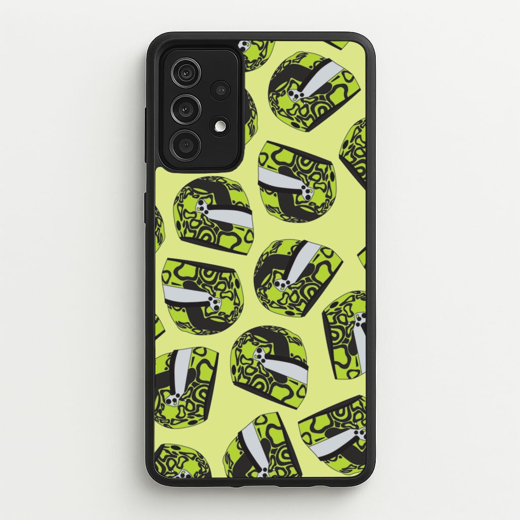 Lando Helmet Pattern - F1 Phone Case for Galaxy A52 / A52s