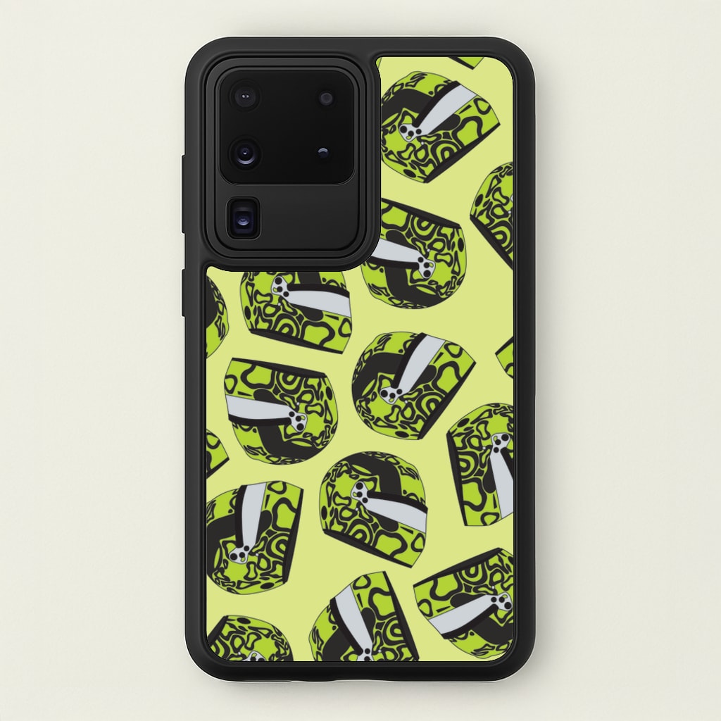 Lando Helmet Pattern - F1 Phone Case for Galaxy S20 Ultra