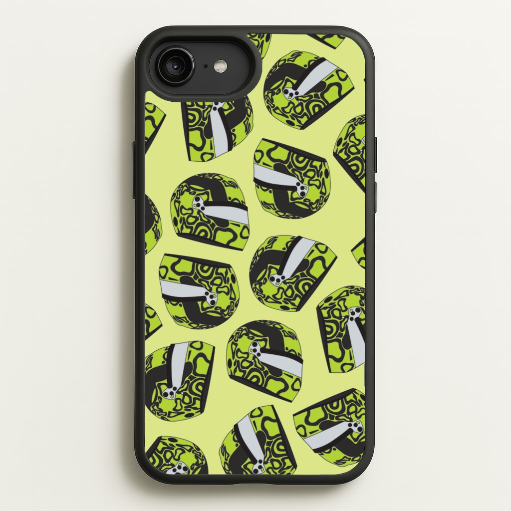 Lando Helmet Pattern - F1 Phone Case for iPhone 6 Plus / 7 Plus / 8 Plus