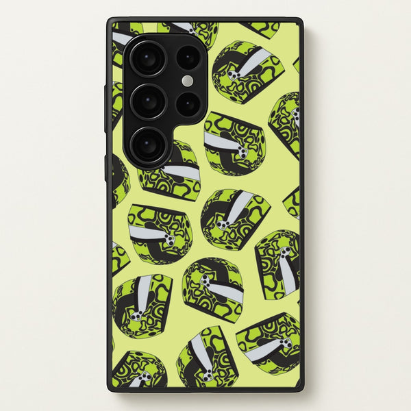 Lando Helmet Pattern - F1 Phone Case for Galaxy S24 Ultra