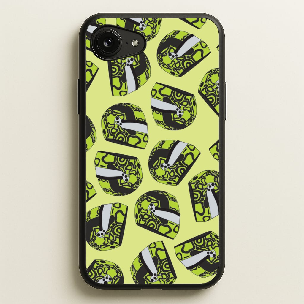Lando Helmet Pattern - F1 Phone Case for iPhone 16e