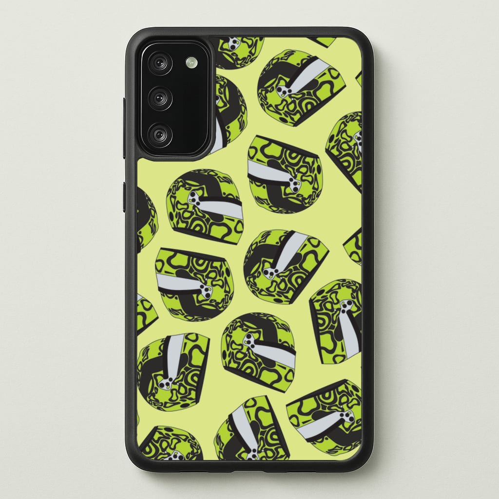 Lando Helmet Pattern - F1 Phone Case for Galaxy S20FE