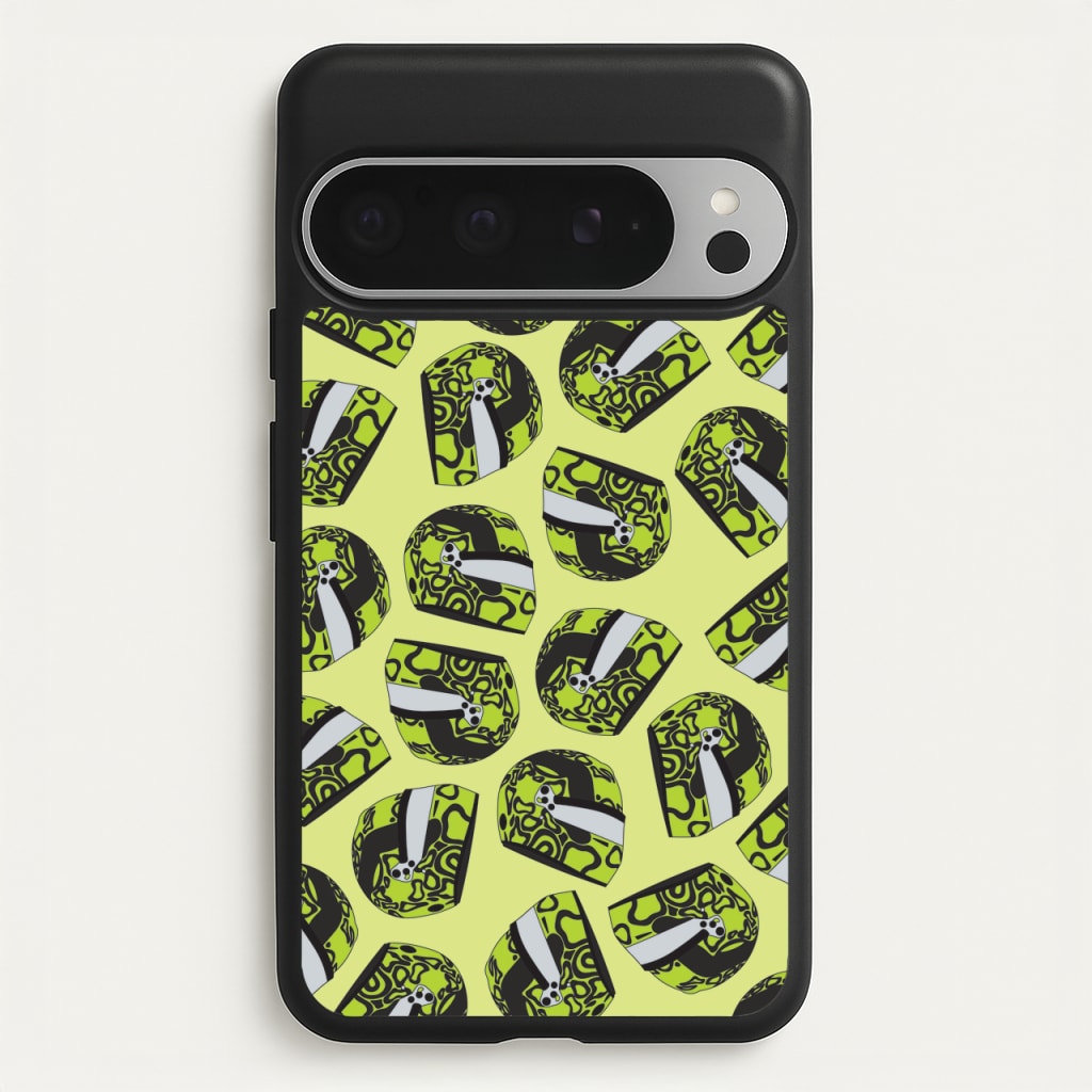 Lando Helmet Pattern - F1 Phone Case for Google Pixel 9 Pro XL