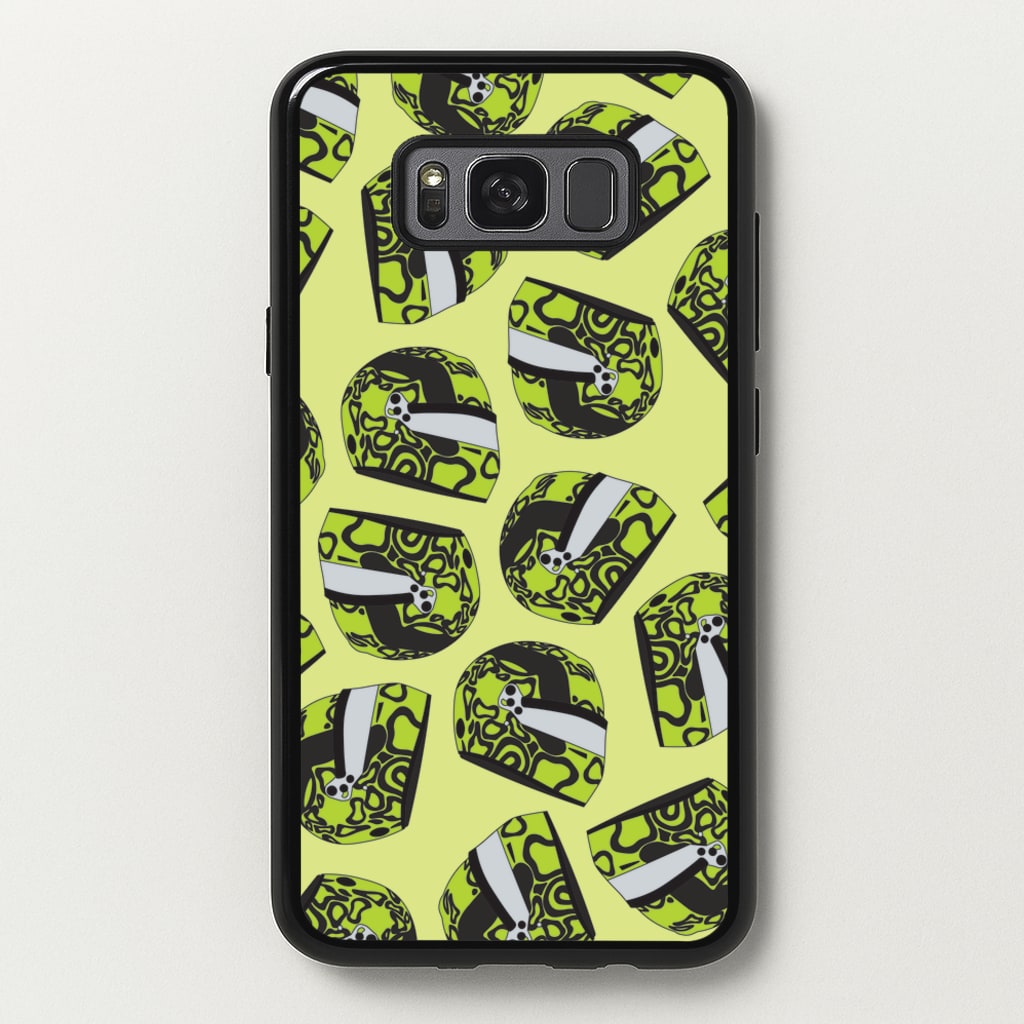 Lando Helmet Pattern - F1 Phone Case for Galaxy S8