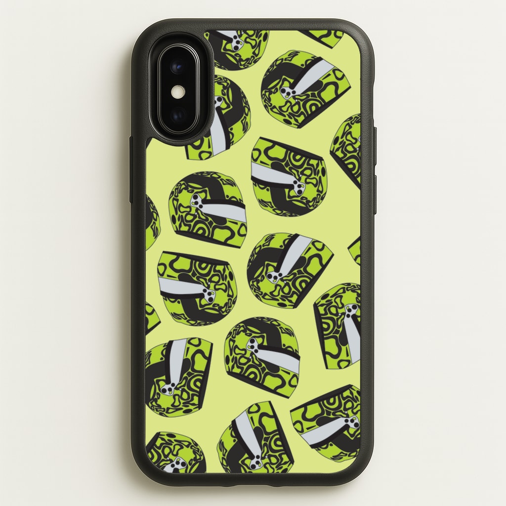 Lando Helmet Pattern - F1 Phone Case for iPhone X / XS
