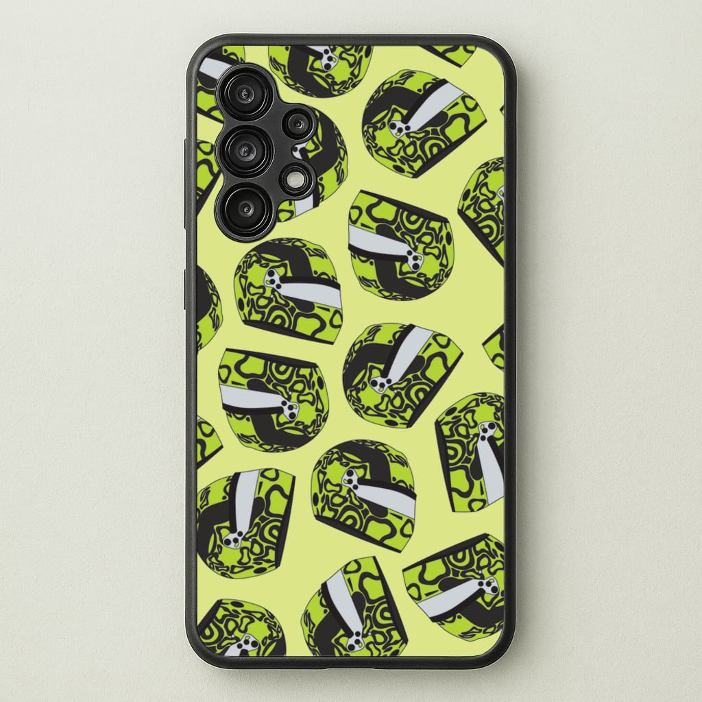 Lando Helmet Pattern - F1 Phone Case for Galaxy A13