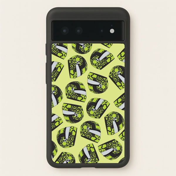 Lando Helmet Pattern - F1 Phone Case for Google Pixel 6