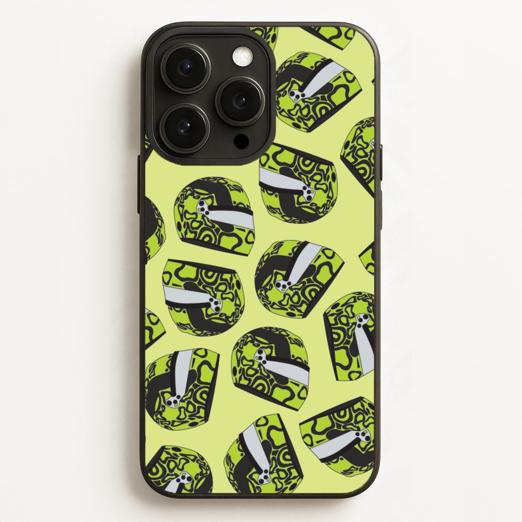 Lando Helmet Pattern - F1 Phone Case for iPhone 12 Pro Max