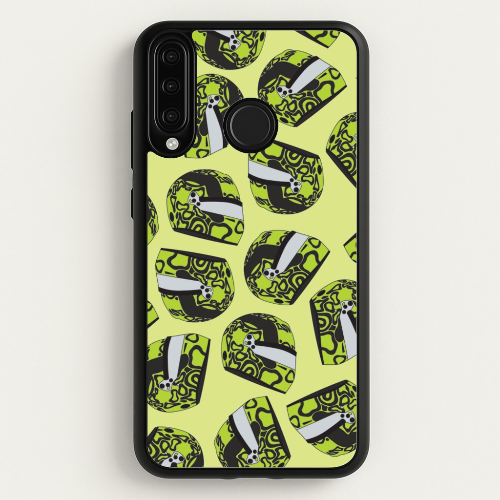 Lando Helmet Pattern - F1 Phone Case for Huawei P30 Lite