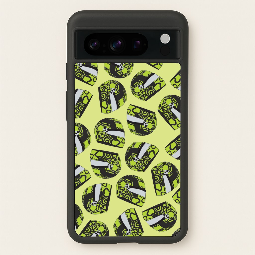 Lando Helmet Pattern - F1 Phone Case for Google Pixel 8 Pro