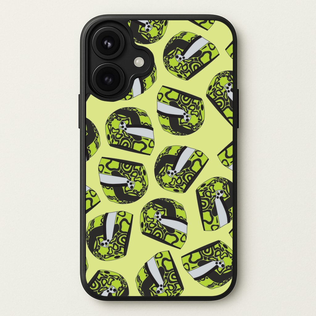 Lando Helmet Pattern Phone Case for iPhone 17