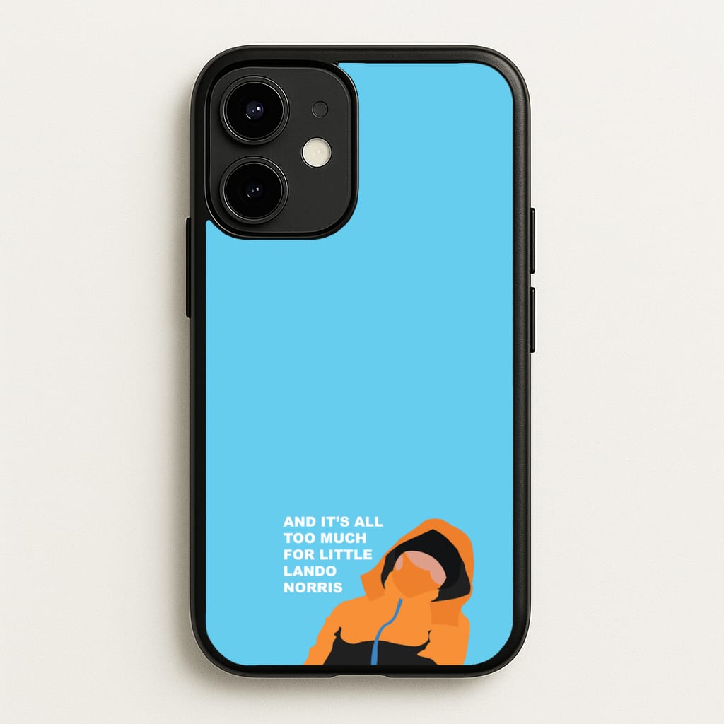 And It's All Too Much - F1 Phone Case for iPhone 12 Mini
