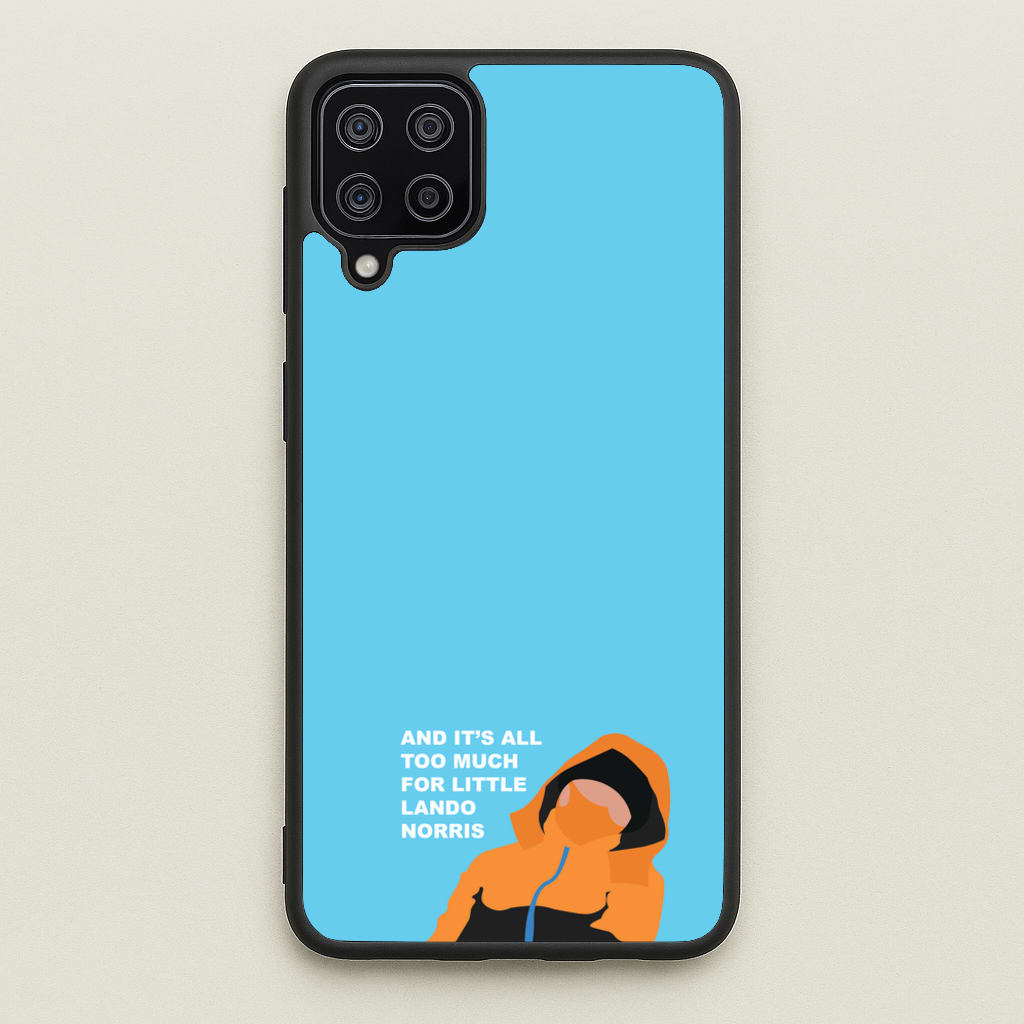 And It's All Too Much - F1 Phone Case for Galaxy A12
