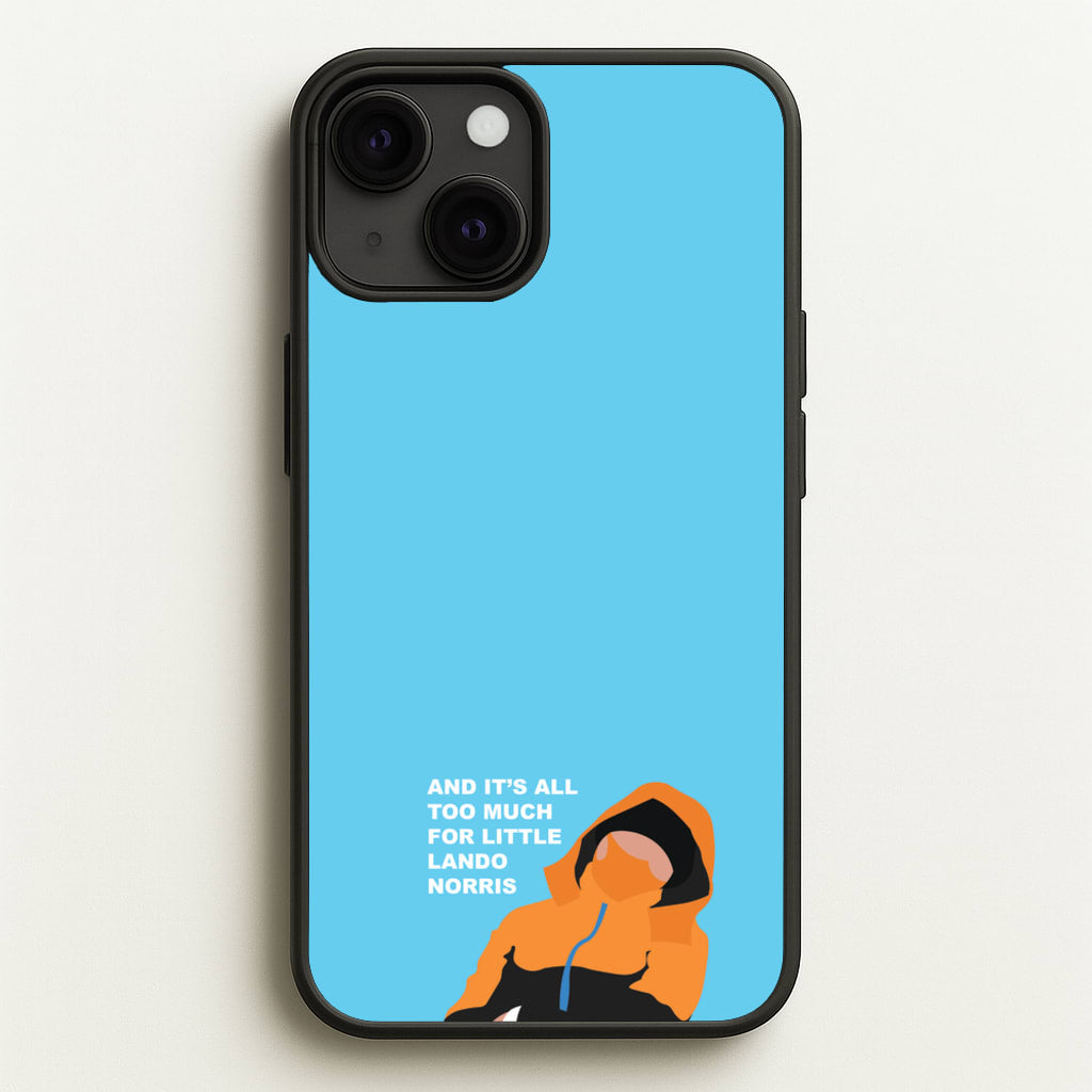 And It's All Too Much - F1 Phone Case for iPhone 13 Mini