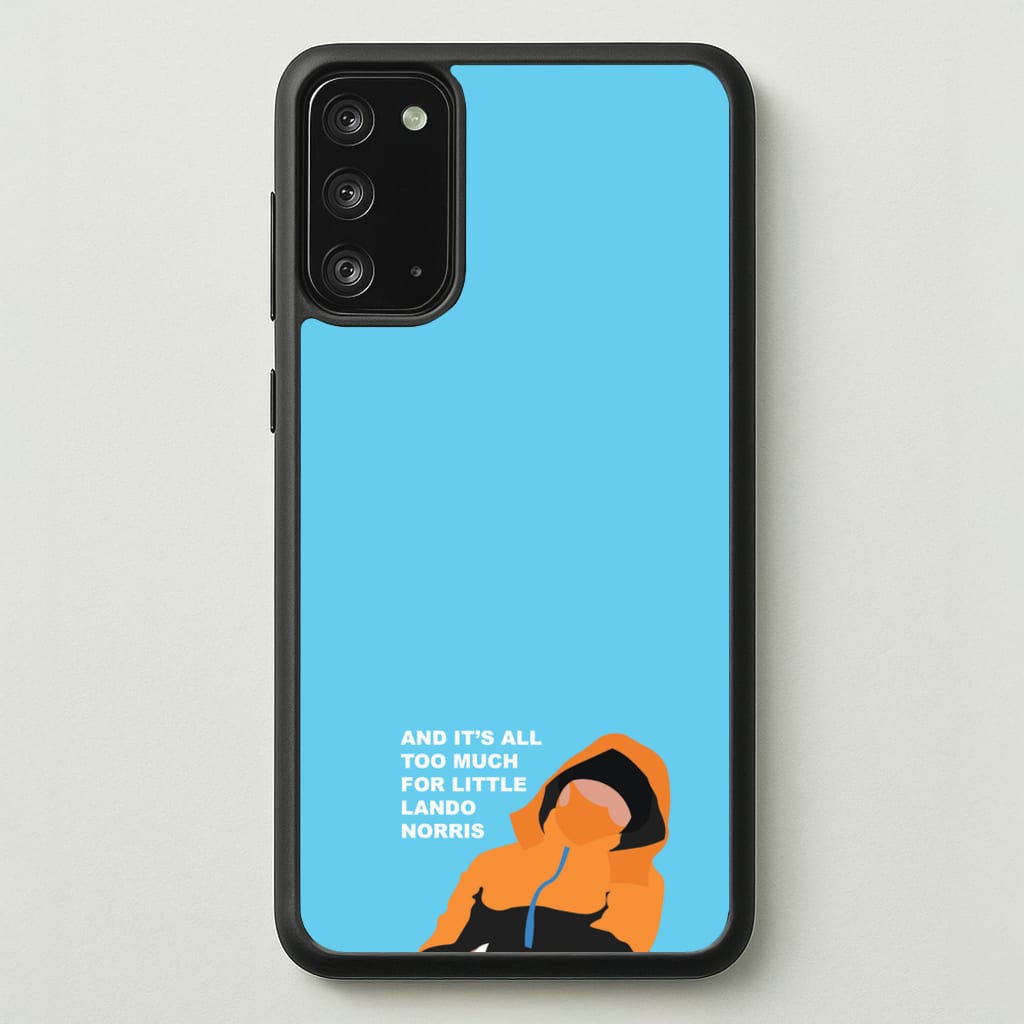 And It's All Too Much - F1 Phone Case for Galaxy Note 20