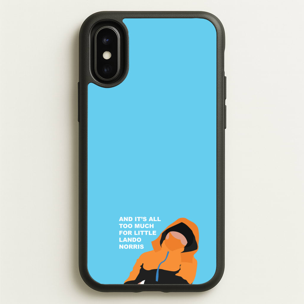 And It's All Too Much  - F1 Phone Case for iPhone X / XS