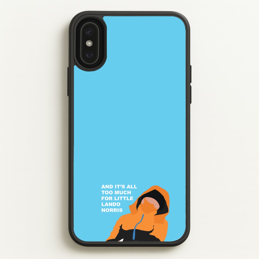 And It's All Too Much - F1 Phone Case for iPhone XS Max