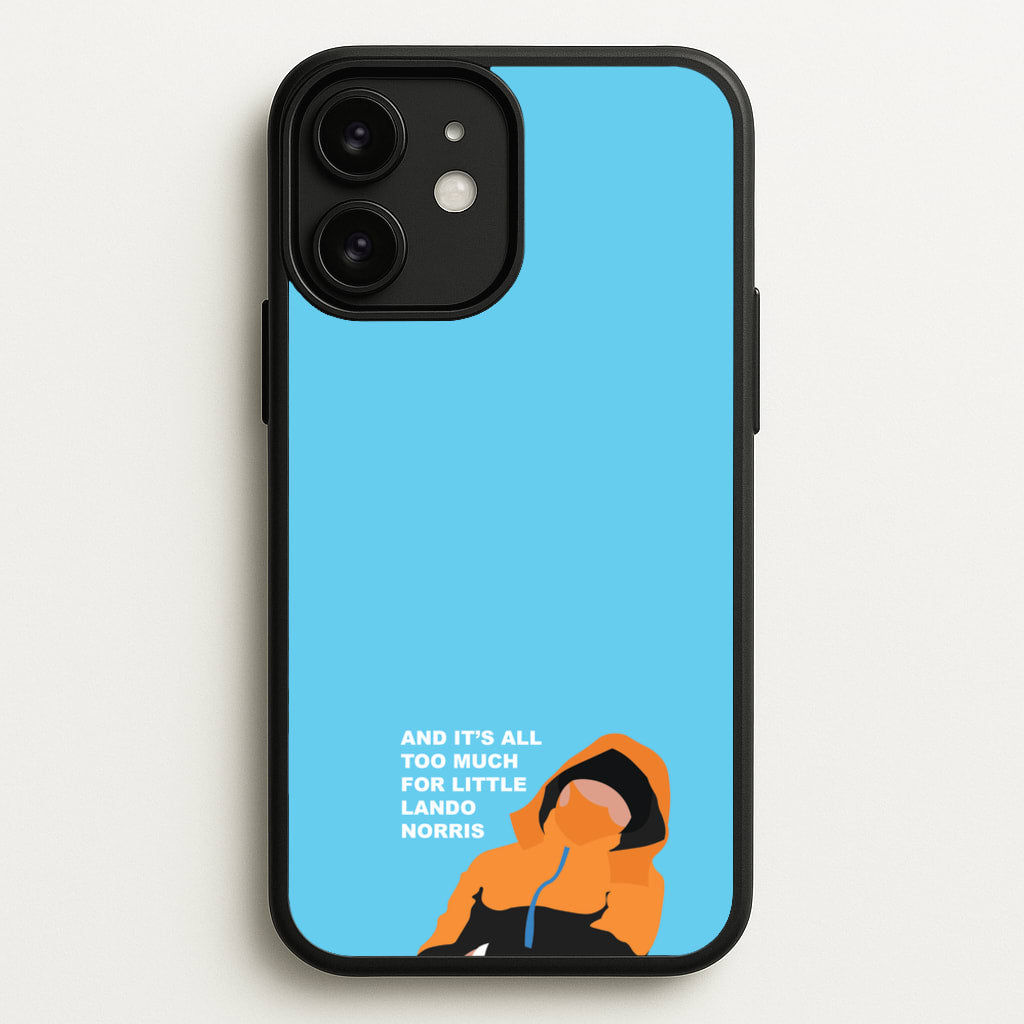 And It's All Too Much - F1 Phone Case for iPhone 11