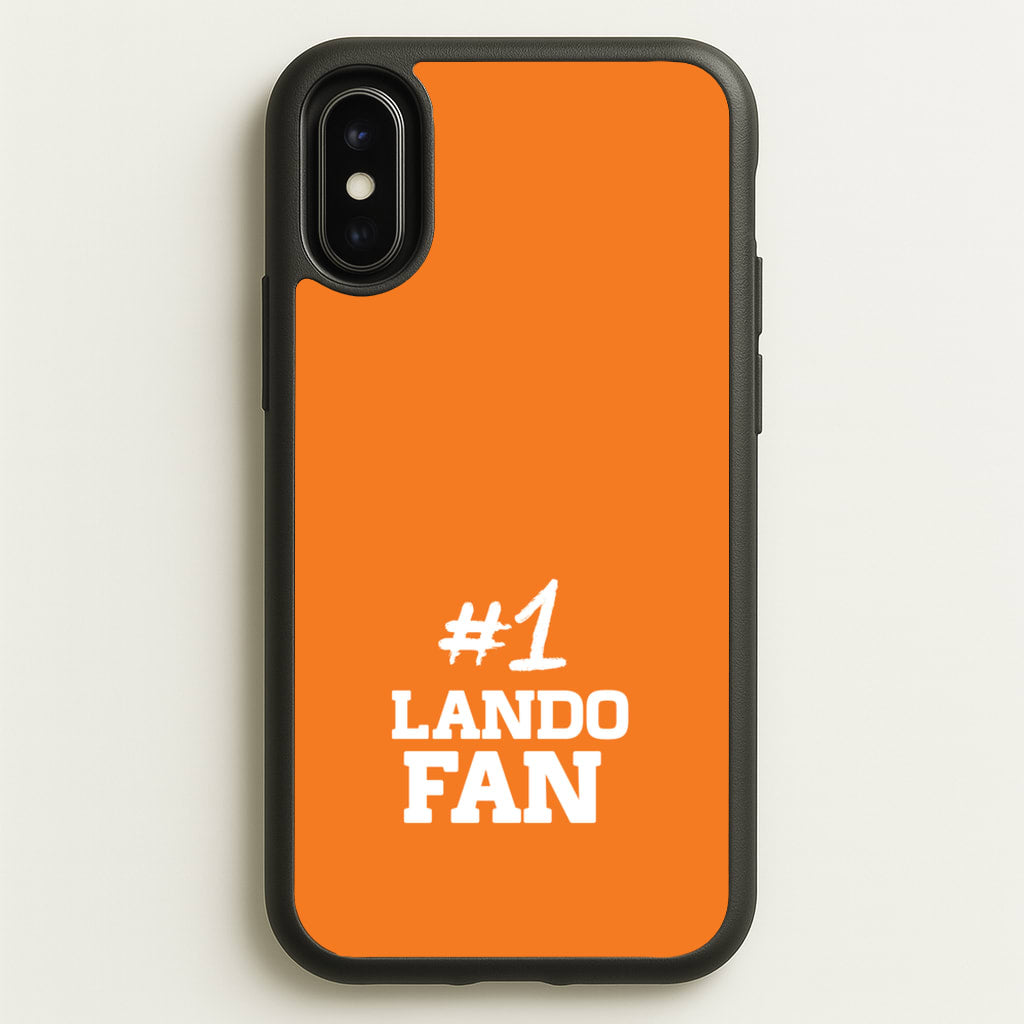 #1 Lando Fan - F1 Phone Case for iPhone X / XS