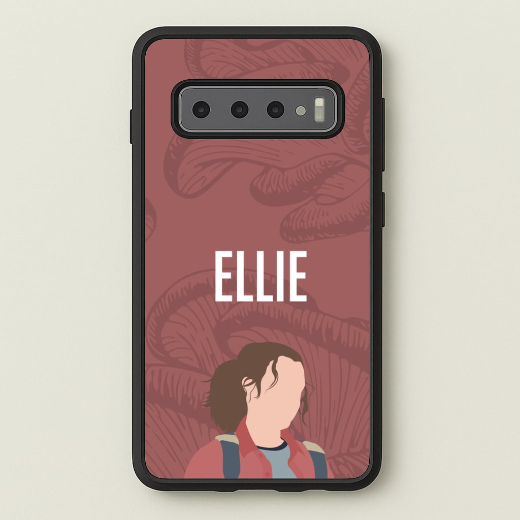 Ellie Mushroom Pattern - The Last Of us Phone Case for Galaxy S10 Plus