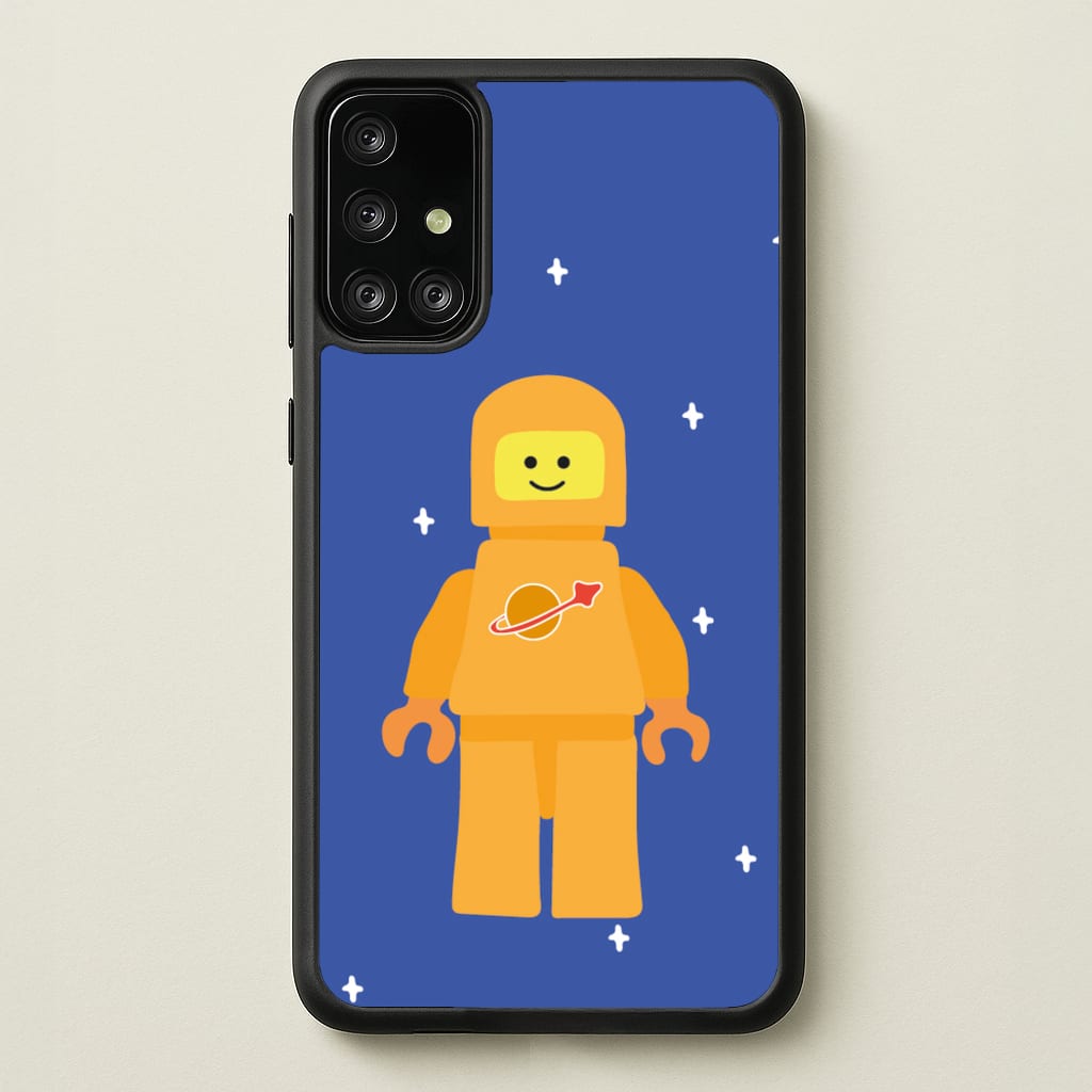 Astronaut - Bricks - Bricks Phone Case for Galaxy A71