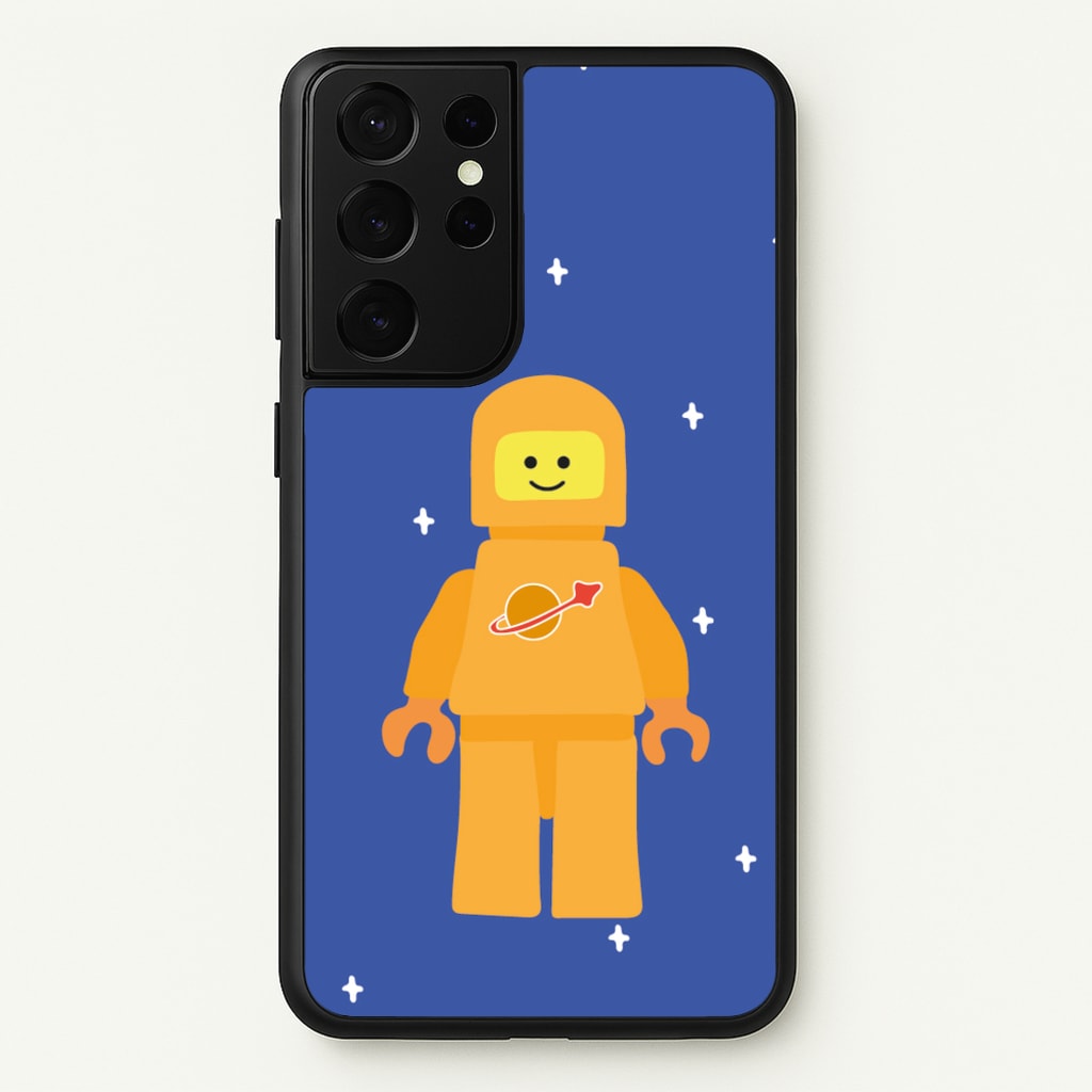 Astronaut - Bricks - Bricks Phone Case for Galaxy S21 Ultra