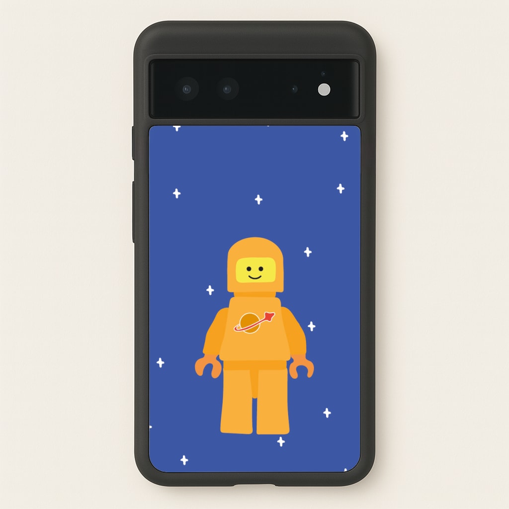 Astronaut - Bricks - Bricks Phone Case for Google Pixel 6