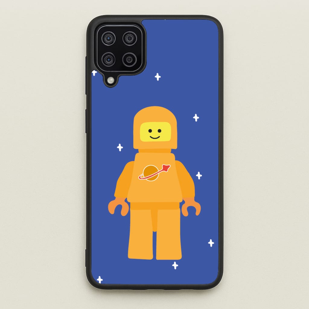 Astronaut - Bricks - Bricks Phone Case for Galaxy A12