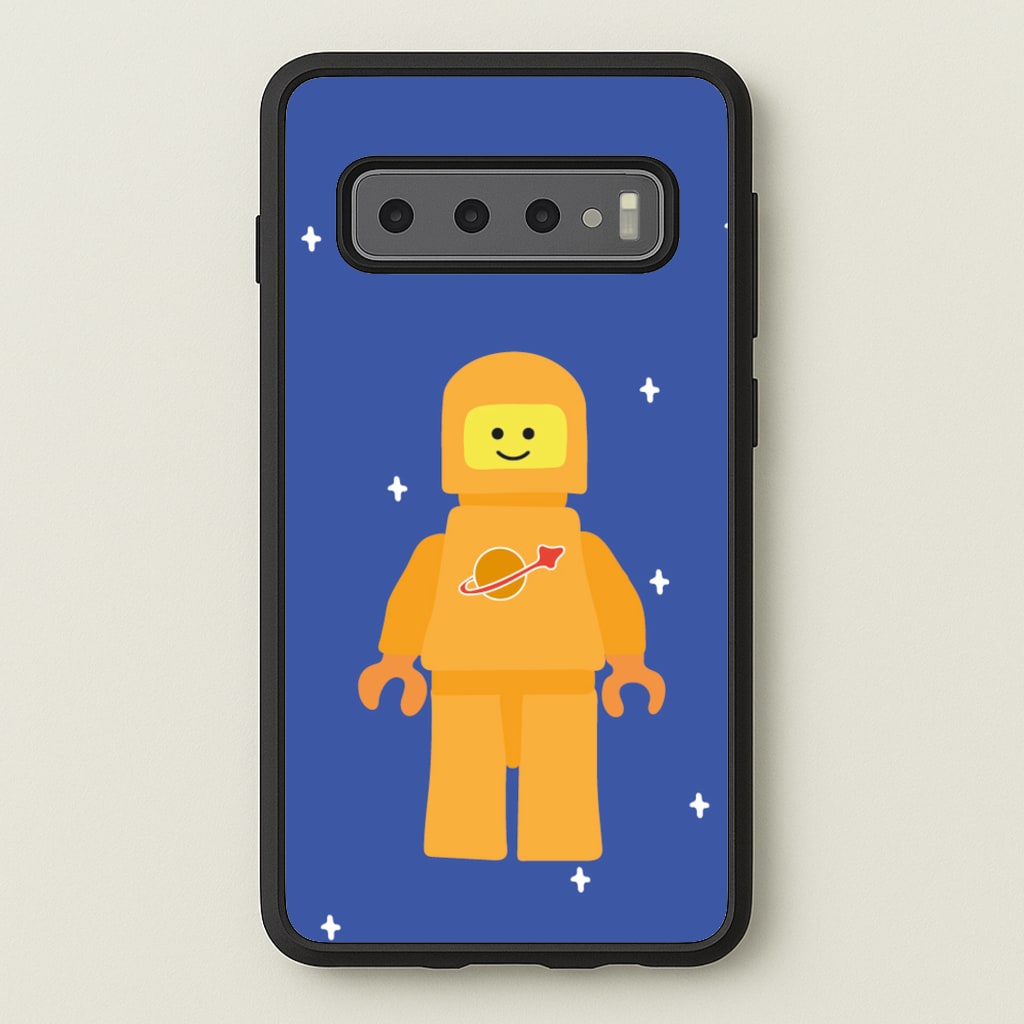 Astronaut - Bricks - Bricks Phone Case for Galaxy S10 Plus