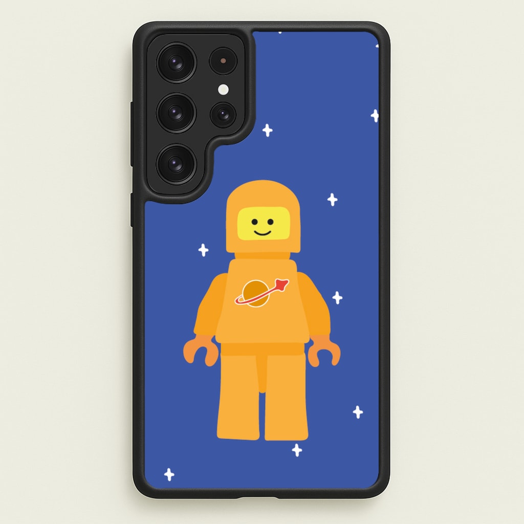 Astronaut - Bricks - Bricks Phone Case for Galaxy S22 Ultra