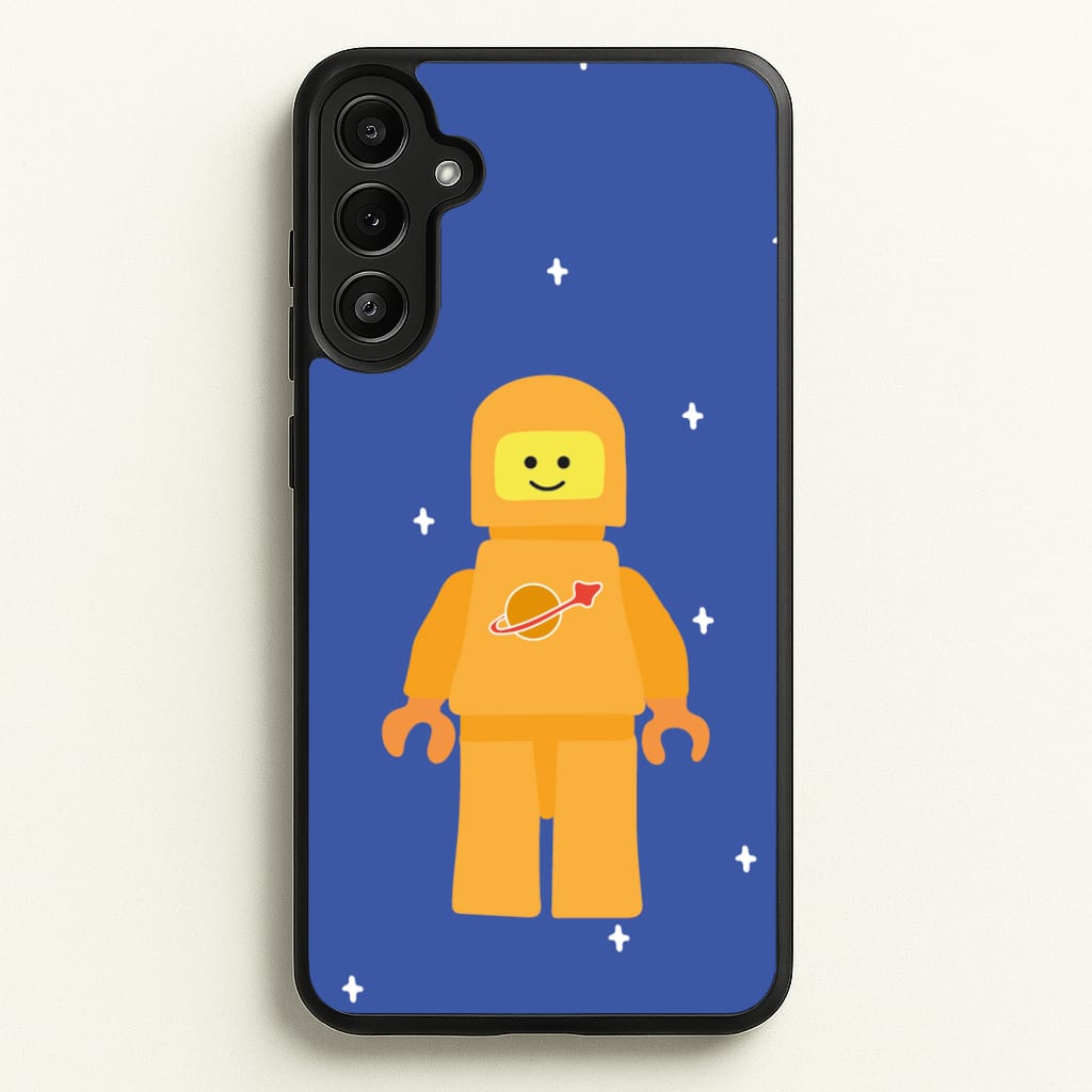 Astronaut - Bricks - Bricks Phone Case for Galaxy A34