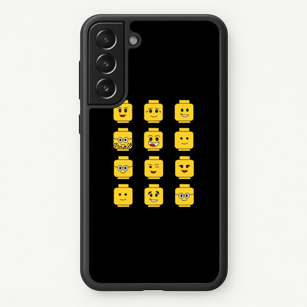 Characters - Bricks - Bricks Phone Case for Galaxy S22
