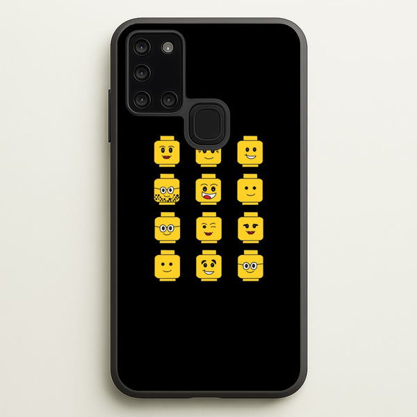 Characters - Bricks - Bricks Phone Case for Galaxy A21s