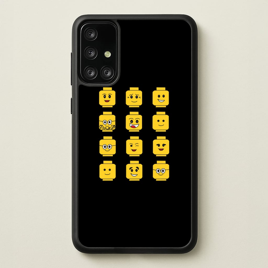 Characters - Bricks - Bricks Phone Case for Galaxy A71
