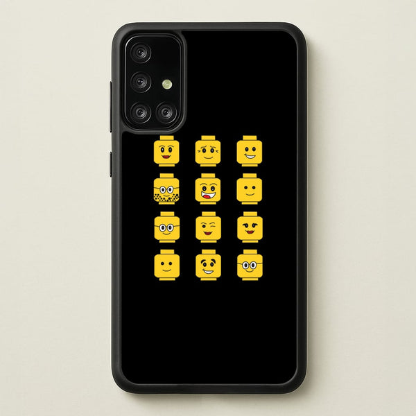 Characters - Bricks - Bricks Phone Case for Galaxy A71