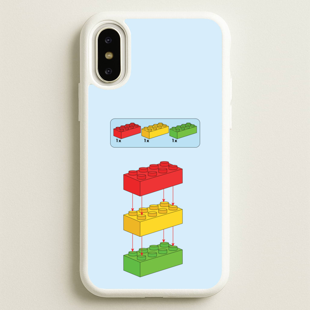 Bricks Instruction Set - Bricks Phone Case for iPhone X / XS