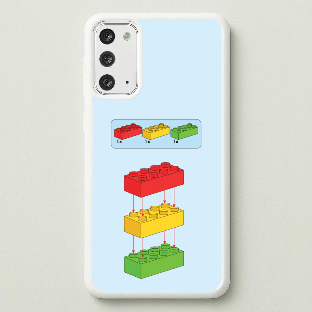 Bricks Instruction Set - Bricks Phone Case for Galaxy Note 20