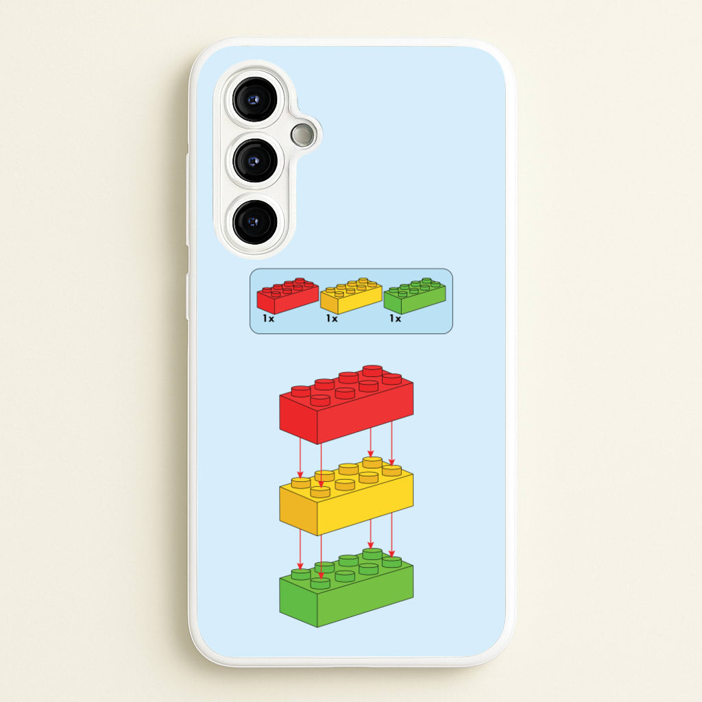 Bricks Instruction Set - Bricks Phone Case for Galaxy A54