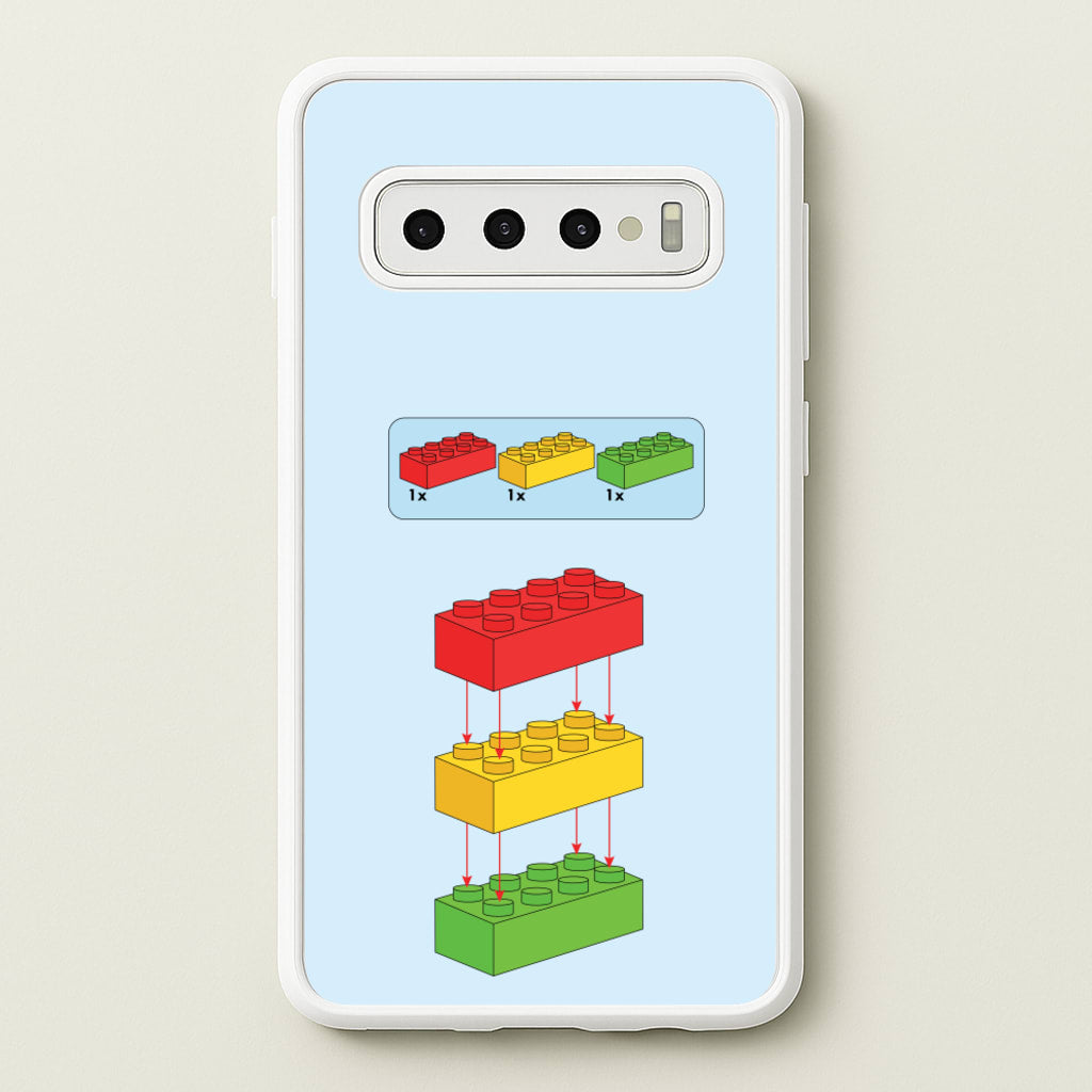 Bricks Instruction Set - Bricks Phone Case for Galaxy S10