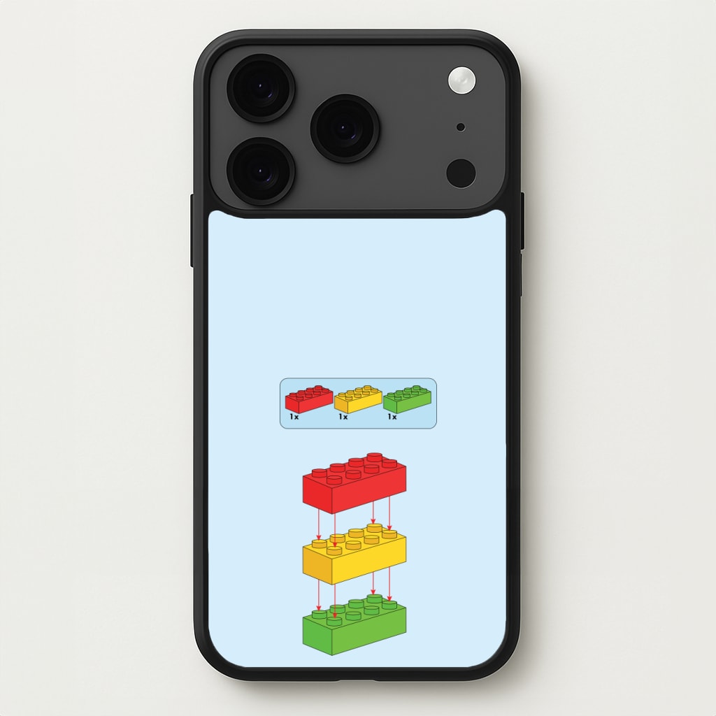 Bricks Instruction Set Phone Case for iPhone 17 Pro