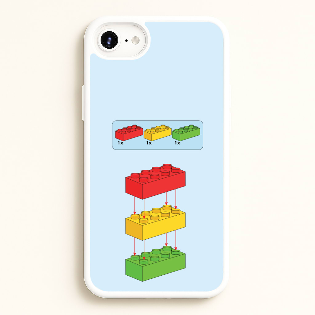 Bricks Instruction Set - Bricks Phone Case for iPhone 6 Plus / 7 Plus / 8 Plus