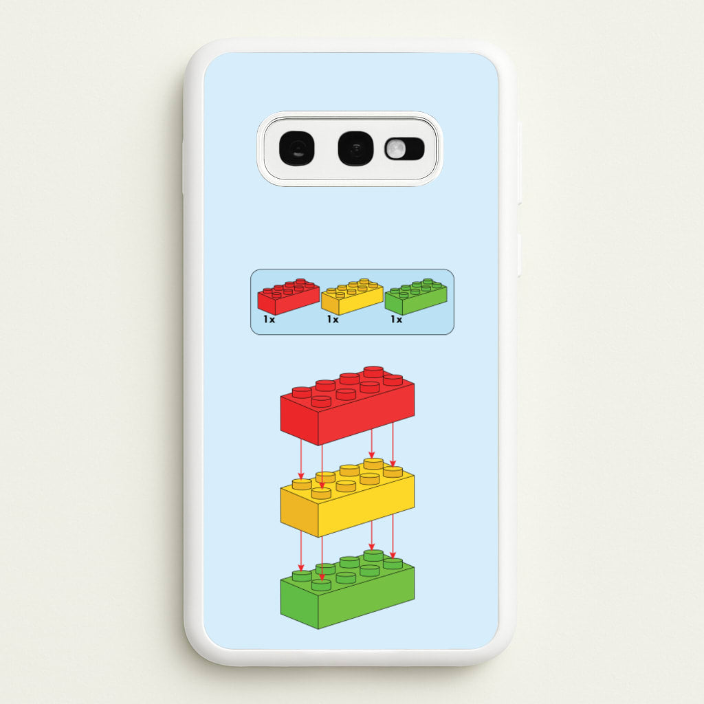 Bricks Instruction Set - Bricks Phone Case for Galaxy S10e