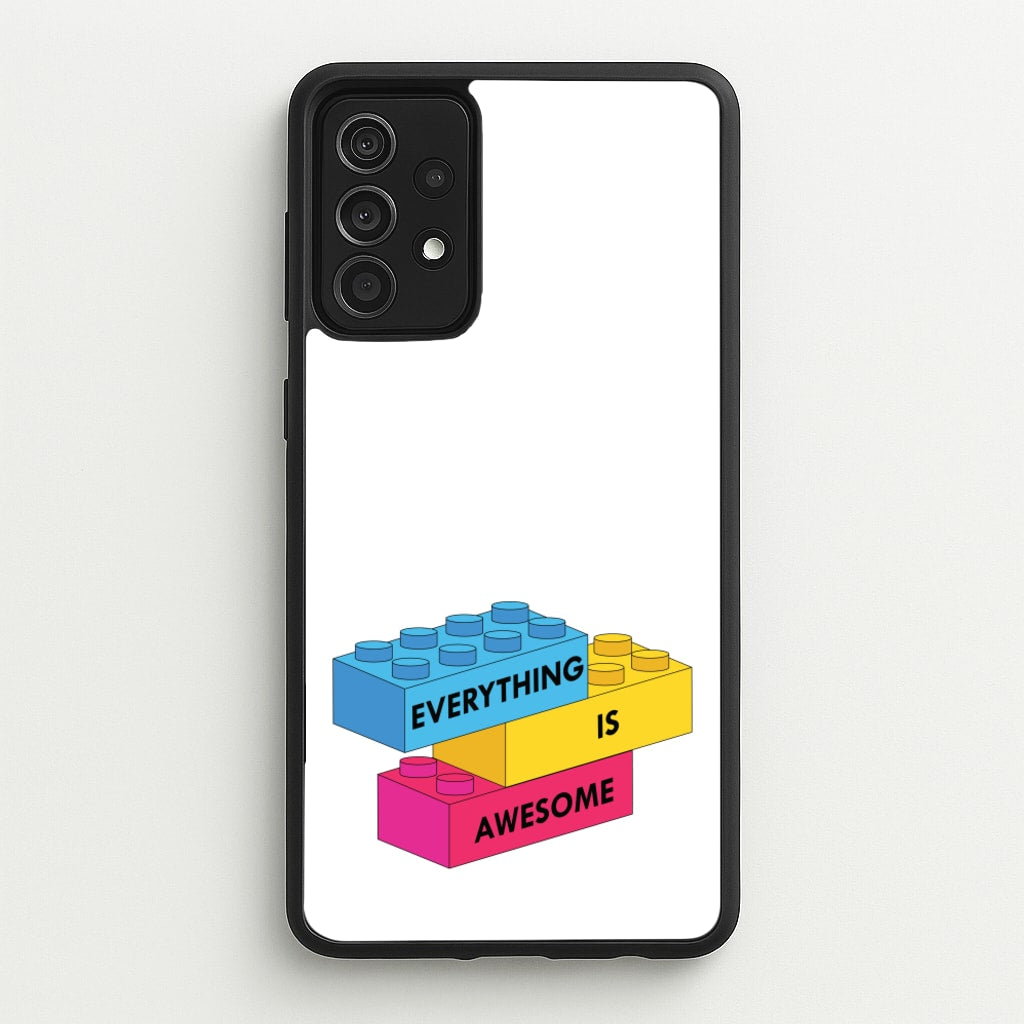Everything Is Awesome Bricks - Bricks Phone Case for Galaxy A52 / A52s