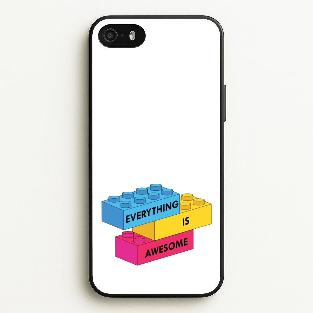 Everything Is Awesome Bricks - Bricks Phone Case for iPhone 5 / 5s / SE 2016