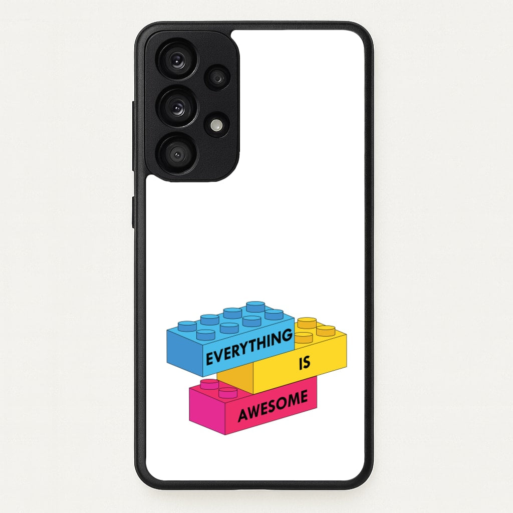 Everything Is Awesome Bricks - Bricks Phone Case for Galaxy A53