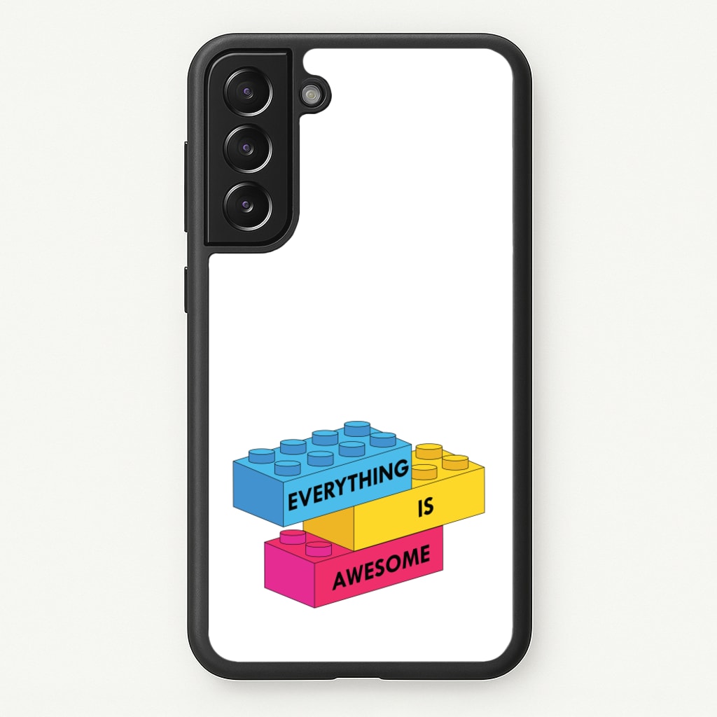 Everything Is Awesome Bricks - Bricks Phone Case for Galaxy S22